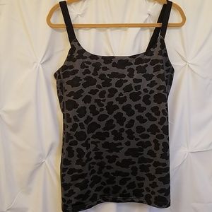Lululemon Camo Print Top w Built In Bra